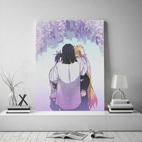 Canvas Home Decor Demon Slayer Kimetsu No Yaiba Prints Painting Japan Cartoon Picture Wall Art Modular Modern Poster For Office