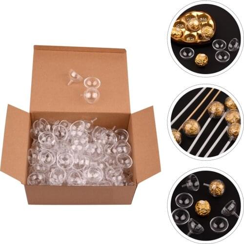 50pcs Chocolate Tori Stand Acrylic Transparent Flower Bouquet Making Diy Materials Chocolate Holder Creative Valentines Day