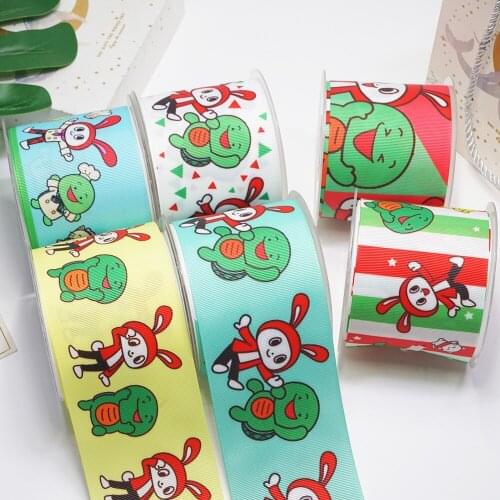 DIY Handmade Materials Printed Grosgrain Ribbon 50 Yard Per Size 55160