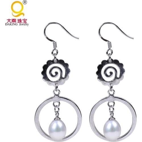 Freshwater pearl &925 silver earring waterdrop pearl earring long bridal earring art deco earrings perfect gift for bride