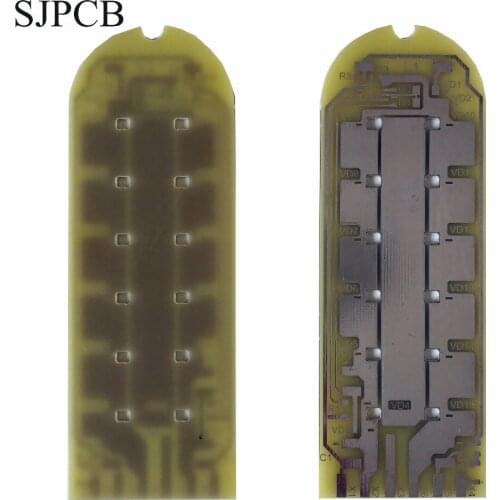 SJPCB No Solder Mask No Silkscreen Plate Pad Opening on All Copper Special PCB Design