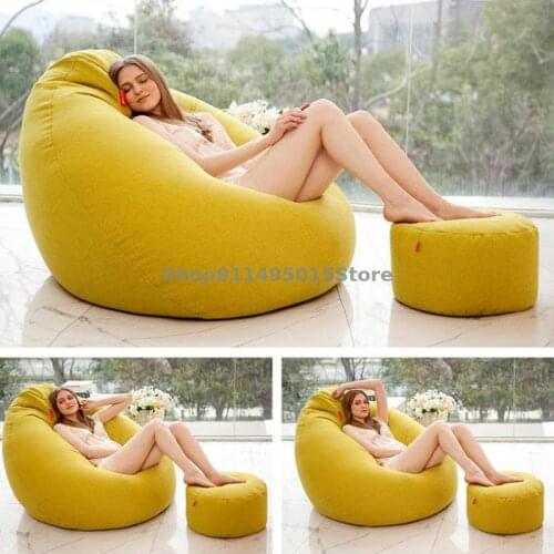 Super Soybean Bag Lazy Sofa Single Bedroom Balcony Lounge Chair Recliner Creative Tatami