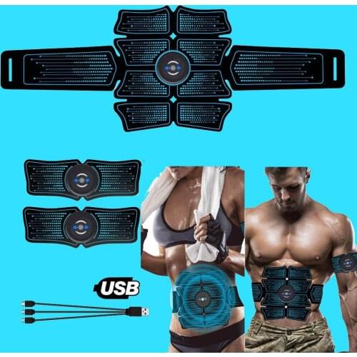 Women Men Workout Fitness Abdominal Belt Electrostimulation ABS Muscle Stimulator Hip Muscular Trainer Toner Home Gym Equipment