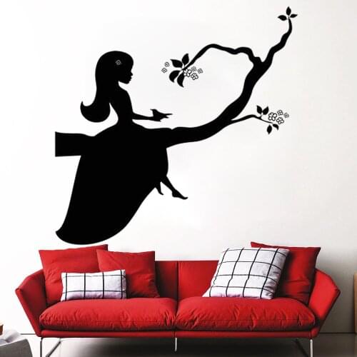 Vinyl Wall Decal for Bedroom Livingroom decoration waterproof Teen Girl Princess Room Nursery Decor Stickers Mural HQ483