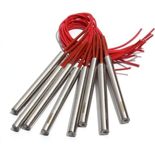 10PCS 12.5mm 120~135mm Electric Mould Cartridge Heater 201 Stainless Steel 190W/200W/210W/220W Cylindrical Heating Tube