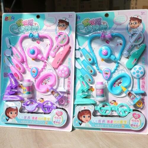 2 Color Kids Early Educational Pretend Role Play Classic Toys Simulation Family Doctor Set Nurse Injection Medical Kit Xmas Gift