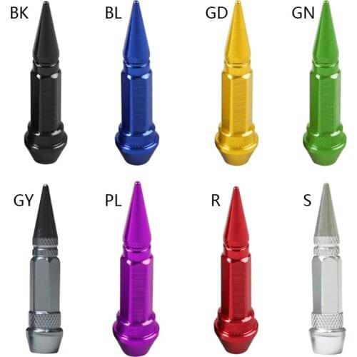 4 Pieces Automobile Anti-theft Tire Valve Cap Universal for Bicycles and Motorcycles Fit Most Cars Bicycles Trucks