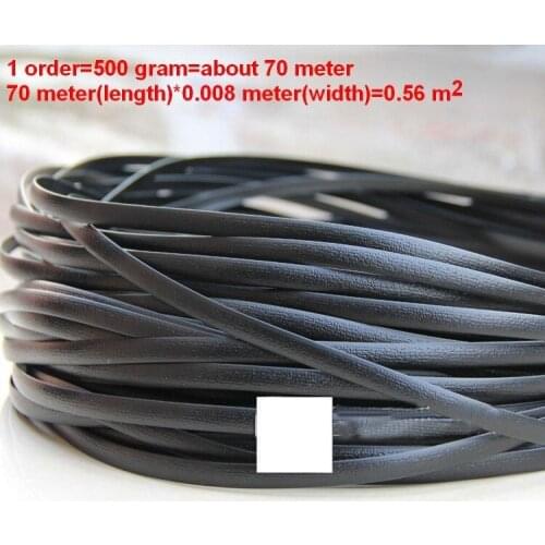 500G /lot Black flat synthetic rattan weaving material plastic rattan for knit and repair chair table,storage,basket,ect