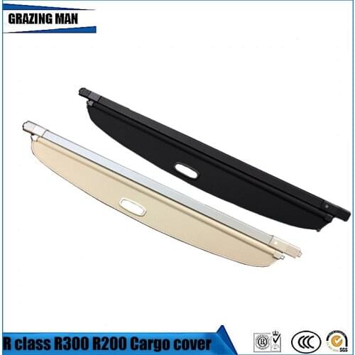 Car Rear Trunk Security Shield Cargo Cover For R Class S251 R300 R320 R350 R400 R500 2007-2017 High Qualit factory