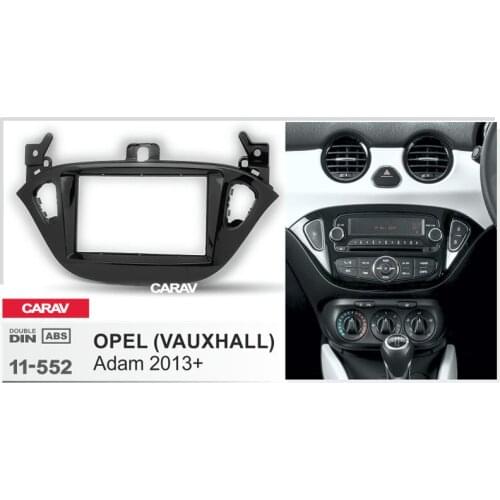 CARAV 11-552 Top Quality Radio Fascia for OPEL Adam 2013+ Stereo Fascia Dash CD Trim Installation Kit