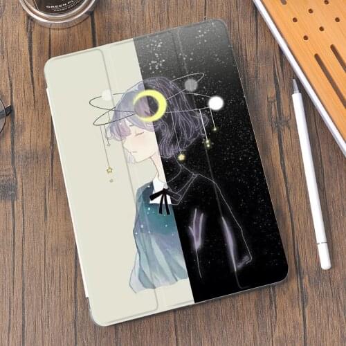 Anime Girl Boy for Air 4 iPad Case Pencil-Holder 10.2 2020 7th 8th 11 Pro 12.9 2018 Mini 5 Cover Silicone For 10.5 Air 1 2 3