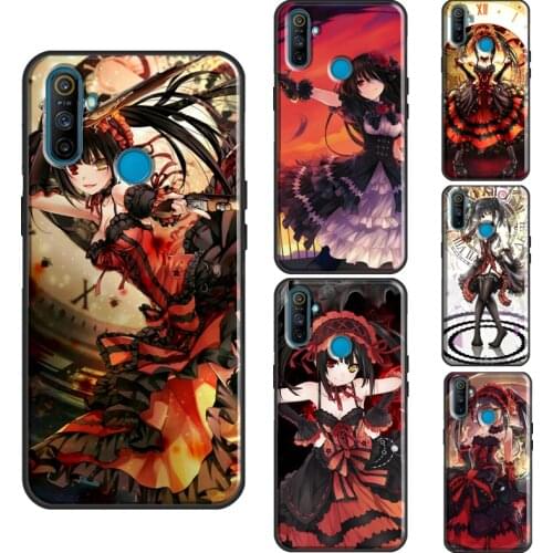 Kurumi Tokisaki Date A Live For Realme X2 Pro 6 7 X7 X50 XT C3 OPPO Reno 4 Pro Case For OnePlus Nord 7T 8 Pro Cover