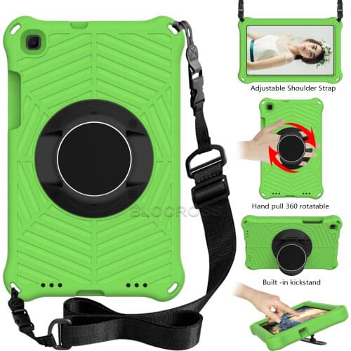 For Samsung SM-T220 Case Non-toxic EVA Foam Shockproof Stand Tablet Cover for Samsung Galaxy Tab A7 Lite 8.7Inch case with Strap