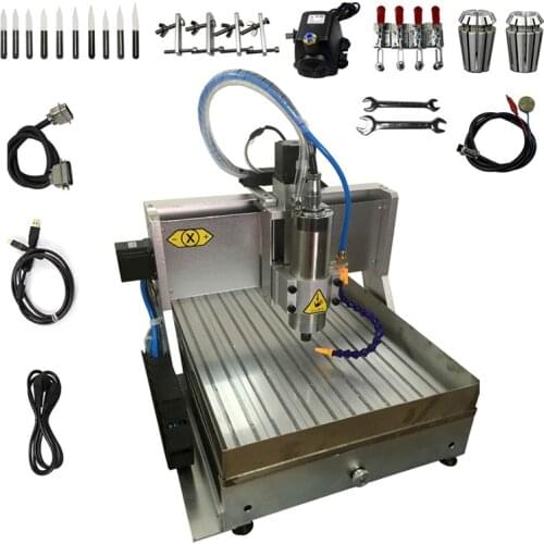 CNC 6040 1500W USB 3 Axis 1.5KW CNC Router Metal Engraving Milling Machine with Water Tank Limit Switch
