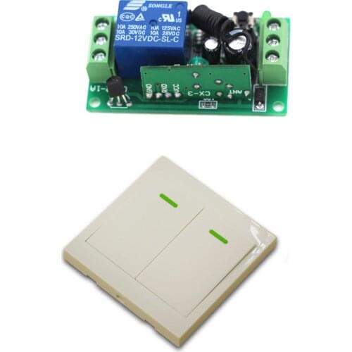 9V/12V/24V Electric Wireless Remote Controller Remote Control Switch Receiver & Wall Transmitter garage door / window / Lamp