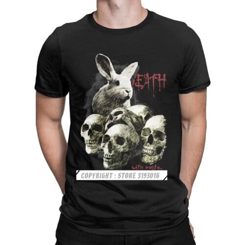 Retro Punk Mens Tshirt Killer Rabbit Funny Camisas Hombre Monty Fitness Classic Tee Shirt for Men Drop Ship