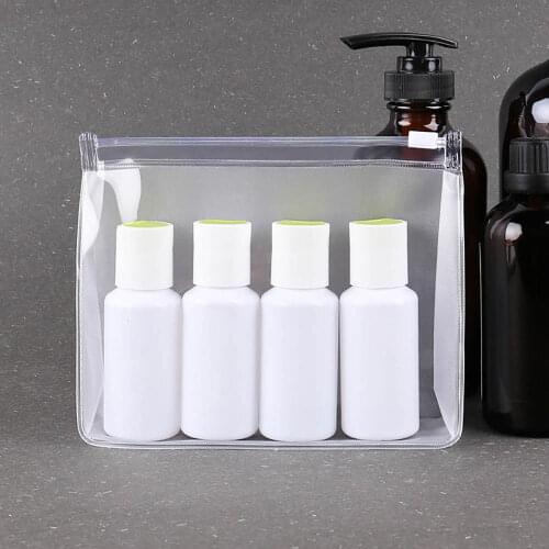 Women Makeup Bag Case Organizer Transparent Pvc Bags Hot Pressed Bag Waterproof Cosmetic Storage Packaging Cosmetics Makeup Bag