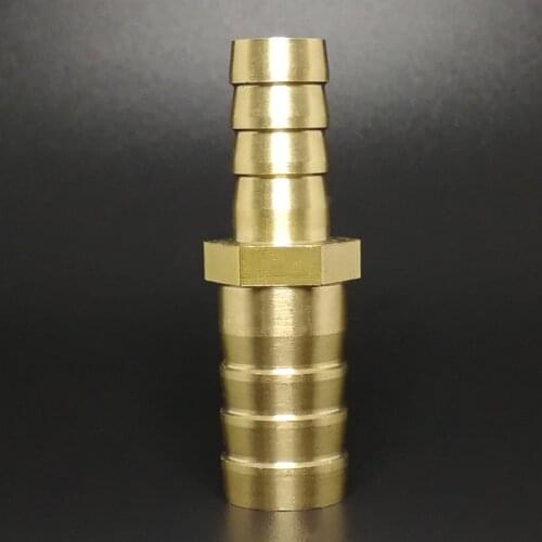 4 5 6 8 10 12 14 16 19mm Hose Barb Hosetail Straight Reducing Brass Pipe Fitting Joint Water Gas Oil