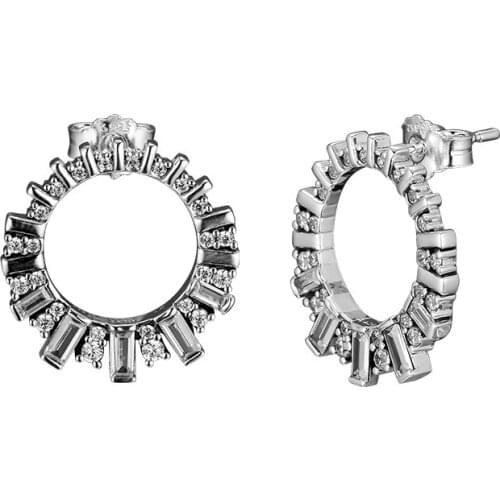 Glacial Beauty Stud Earring 100% 925 Sterling-Silver-Jewelry Free Shipping