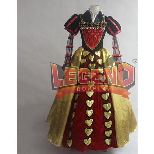 Red Queen of Hearts Cosplay Fancy Dress QUEEN COSPLAY COSTUME CUSTOM MADE