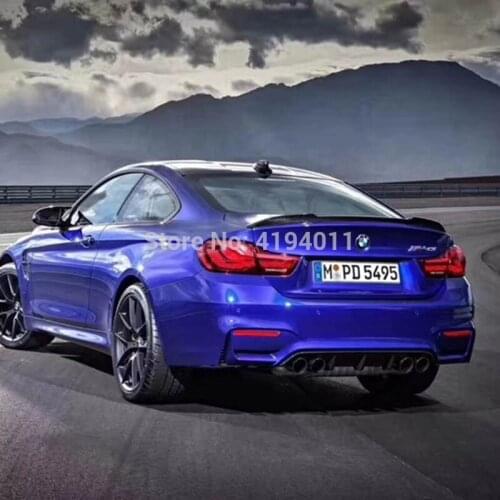 For BMW F82 M4 2015 2016 2017 High Quality Carbon Fiber Modified Rear Trunk Spoiler Tail Boot Lip Wing Car Styling
