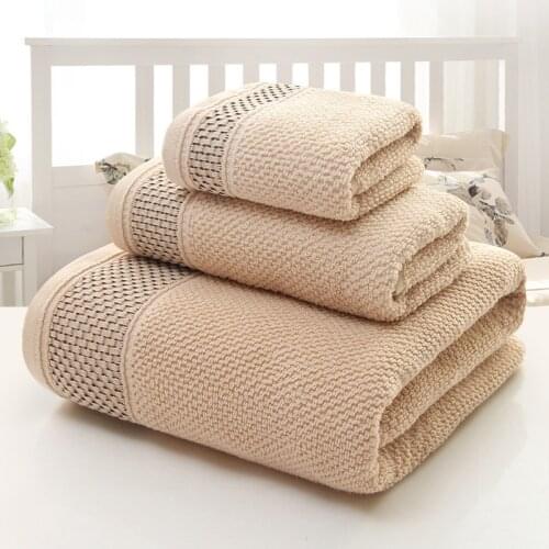 Fashion High Quality Bath Towel Cotton Towels Gym Sport Set Towl Hotel Beach Bathroom Towels Christmas Gift