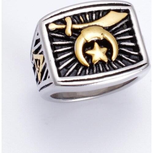 Fashion Punk titanium steel ring steel casting titanium rings