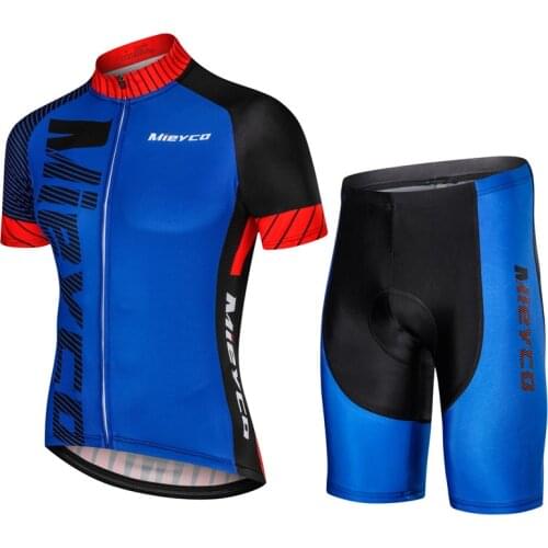 Mens Summer Cycling Jersey Short Sleeve Mesh Breathable Off Road Bike T Shirt Quick Dry Bicycle Cycle Clothing Pants Sets Race