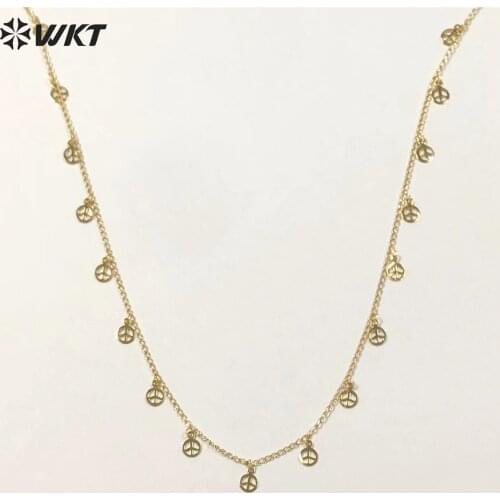 WT-N1061 WKT Wholesale Fashion New Arrival Jewelry Unique Design For Choker Brass Necklace Chain