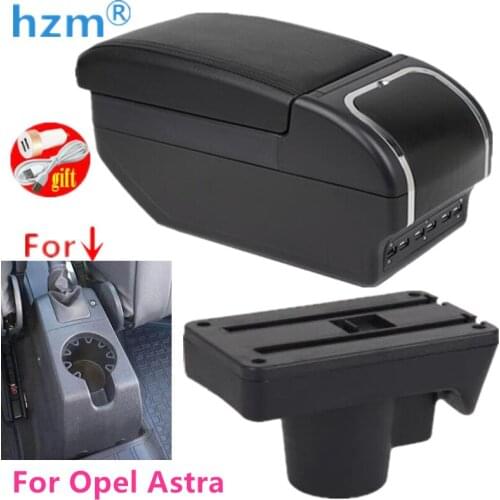 Armrest Box For Opel Astra H Rotatable Car Central Storage With Ashtray Cup holder Large Space Decoration Accessories retractabl