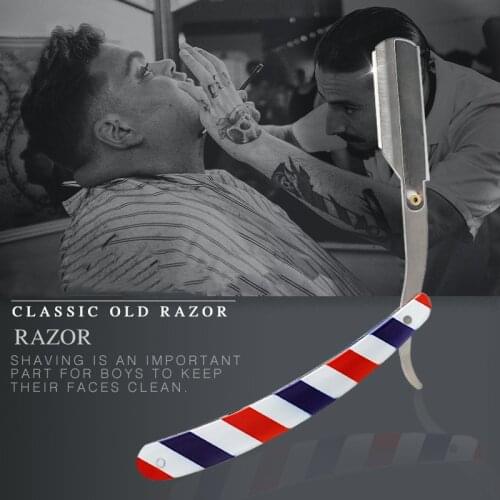 Barber Professional Mens Oil Head Beard Manual Stainless Steel Razor Salon Hairdressing Tool G0106 Fit 74 Blades G0106
