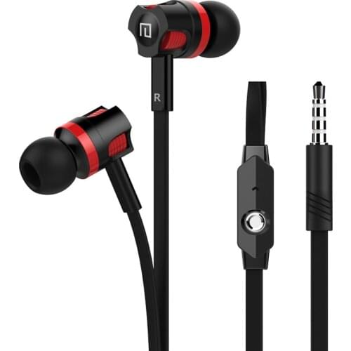LANGSDOM JM26 Wired Earphones Stereo Volume Control Enhanced Bass Noise Reduction Earphones Comfortable Sports Headset Earphone