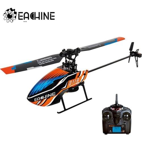 Eachine E119 2.4G 4CH 6-Axis 4CH Flybarless RC Helicopter RTF Optional Mode Right and Left Hand Throttle