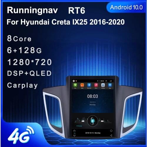 Runningnav For Hyundai Creta IX25 2016 2017 2018 2019 2020 Tesla Type Android Car Radio Multimedia Video Player Navigation GPS