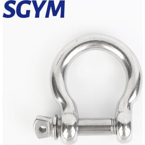 304 Stainless Steel Shackle Bow U-type High-Strength Lifting Ring Buckle Connection Fixed Chain M4 M5 M6 M8 M10 M12 M14 M16