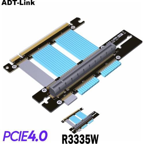 PCI- E 4.0 16X Graphics Card vertical ATX case Flexible Connector Cable Riser Card Extension Port Adapter PCI Express 4.0 Cable
