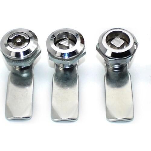 Gas Meter Lock with Key Four Corner/Triangle/S Type For Door Cabinet Box Latch Locker For Hardware Tool Parts