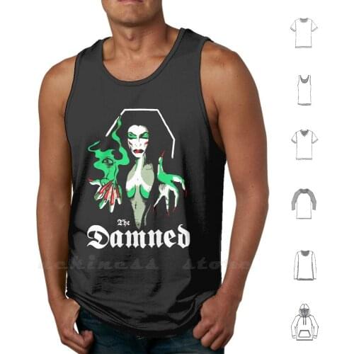 The Damned Vampira Tank tops vest sleeveless The Damned Punk Vampira Dave Vanian Captain Sensible Rat Scabies