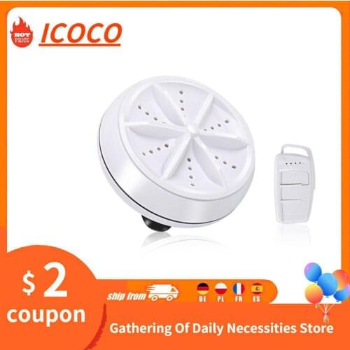 Mini Ultrasonic Washing Machine Portable Turbo Personal Rotating Washer Convenient Travel Home Business Travel USB