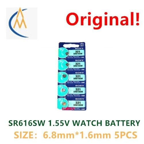 5PCS Brand new genuine original genuine brand new Sony 616 Sony 616 battery sr616sw watch electronic watch quartz watch 1.55V