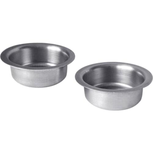 5pcs Luxury Candle Cup Jar Container Storage Stainless Steel Tealight Holder