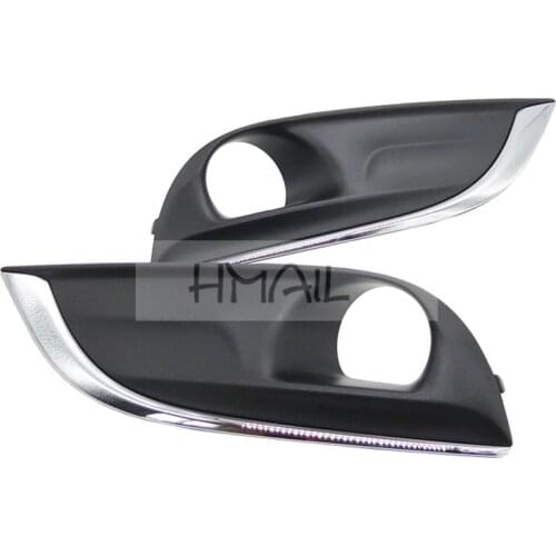 Car accessories front fog lamp plastic hoods cover for peugeot 308 fog light decorat protective cover trim frame