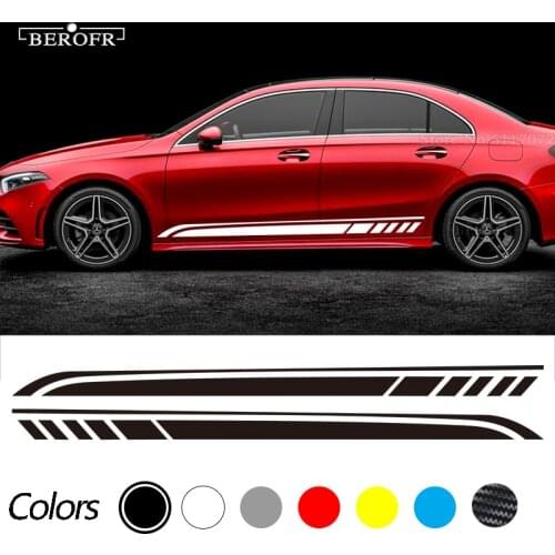 Car Side Door Stripe Stickers For Mercedes Benz W205 W204 W203 W212 W124 W108 W126 W176 W211 W168 W210 W177 Vinyl Accessories