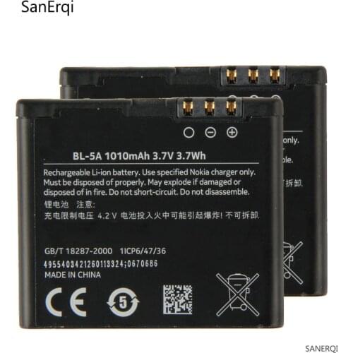 BL-5A phone battery for For Nokia Asha 502 1010mAh Battery