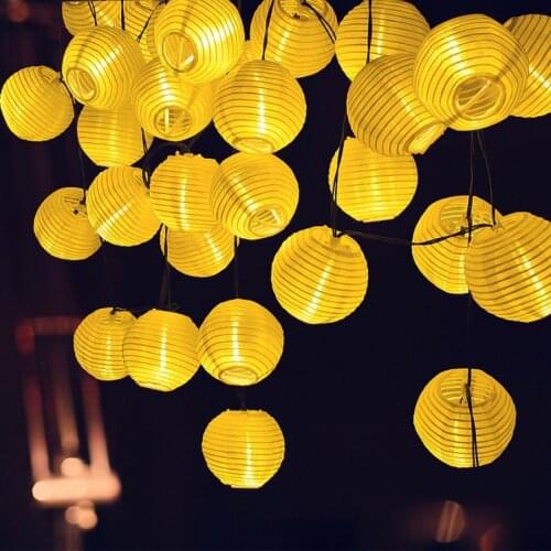 10/20/30LEDS Globe Solar Fairy String Light Globe Festoon Ball Solar Light Outdoor Lantern Ball Solar Garland Light