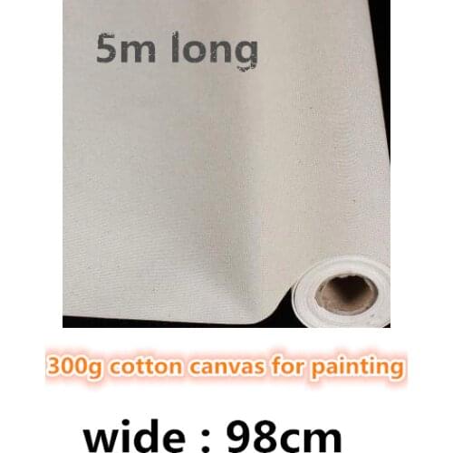 98cm wide 300gsm cotton canvas with fine texture for practice