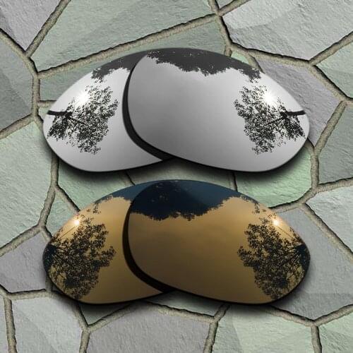 Chrome&Bronze Copper Sunglasses Polarized Replacement Lenses for Oakley X Metal XX