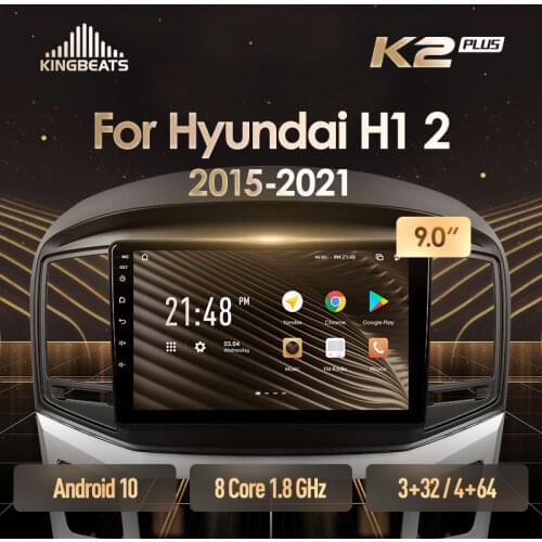 KingBeats Android 10 Octa-Core head unit HU 4G in Dash Car Radio Multimedia Video Player Navigation GPS For Hyundai H1 2 2017 - 2018 no dvd 2 din Double Din Android Car Stereo 2din