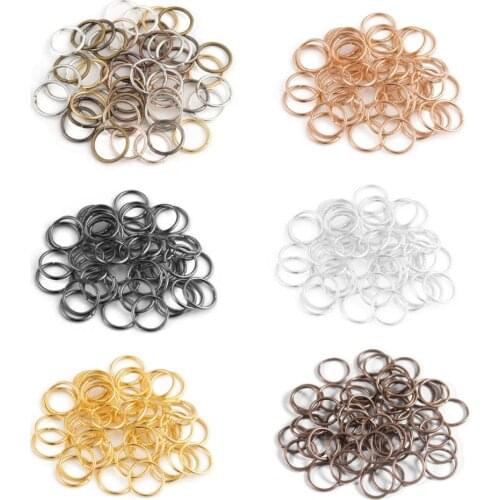 Ciseng 200pcs/lot 4mm Metal Jump Rings Silver/Gold/Bronze Color Split Rings Connectors For Diy Jewelry Finding Making
