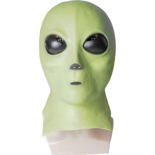 Alien latex mask headgear UFO science fiction film theme funny mask stage props